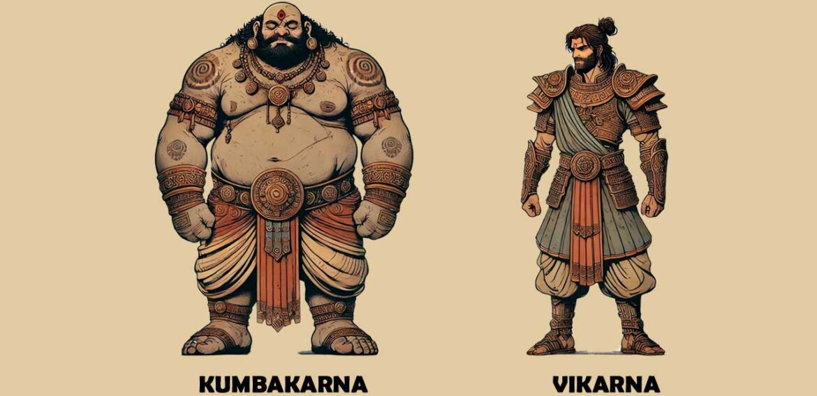 TWIN PORTRAITS OF FRATERNAL DILEMMAS: KUMBHAKARNA & VIKARNA